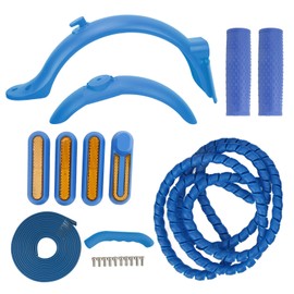 GLOGLOW - Juego de accesorios de scooter eléctrico para scooter, antidecoloración, agarre de silicona para uso a largo plazo, Azul