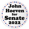 John Hoeven for Senate 2022-3 Inch Circle Sticker 3" x