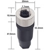 M12 5-Pin Female Circular Aviation Connector Plug 12mm Waterproof Circular
