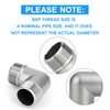 ERGAOBOY Pack of 5 304 Stainless Steel 90 Degree Male