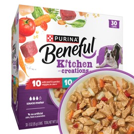 Purina Beneful Medleys Variety Pack with Tuscan, Romana, and Mediterranean Style Dog Food in Gravy - (Pack of 30) 3 oz. Cans