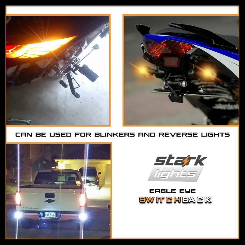 Stark Industries 23mm Eagle Eye Bulb Switchback (White/Amber) light, High