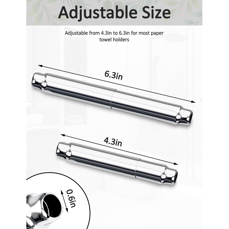 Toilet Paper Holder Roller Replacement, Stainless Steel Toilet Paper Roller