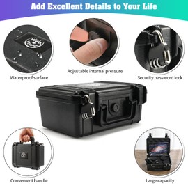 viwaviwa Smell Proof Stash Box Bag With Rich accessories Combination Lock Box File Organizer Case Container Lock Box Travel Storage Case Blocks Out Smells And Strong Odors Great Gift for Friends