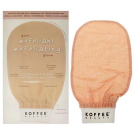 Koffee Beauty Turkish Silk Exfoliating Mitt, 1 pc - Handcrafted Silk Exfoliating Glove - Body Exfoliator Glove for Removing Dead Skin, Unclogging Pores - Body Scrub Gloves for Smoother Skin