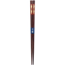 Kawai 124223 Chopsticks, Fish Play, Vermilion, 8.3 inches (21 cm), Dishwasher Safe, Anti-Slip, Made in Japan