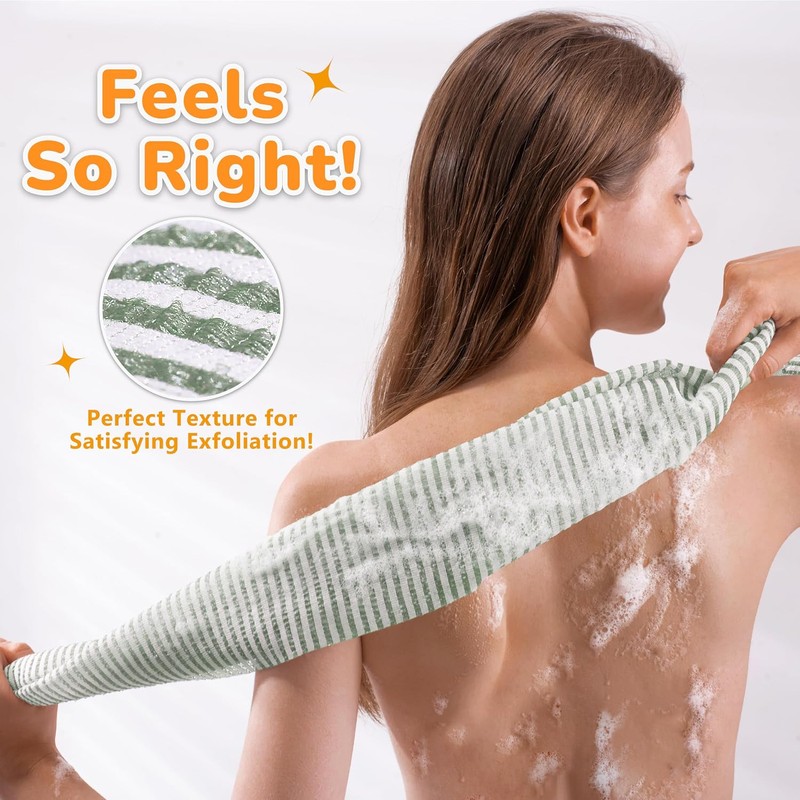 Toallita exfoliante corporal extra larga - Set de 2 paños