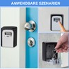ZHEGE Key Safe with Number Code, 4-Digit Key Box with