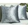 ZIMEL HOMES Pack of 2 Crushed Velvet Cushion Covers 43