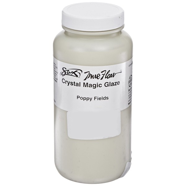 Sax-409368 True Flow Crystal Magic Glaze, Poppy Fields, 1 Pint