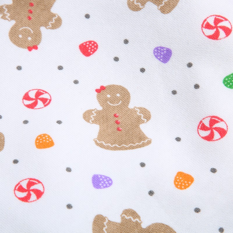 Christmas Dog Hoodie White Background Print Cute Gingerbread Man Dog