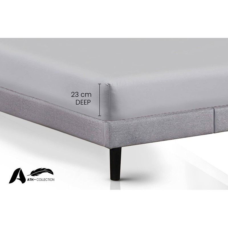 AATH COLLECTION Egyptian Cotton Fitted Sheet 23 CM Deep, 200