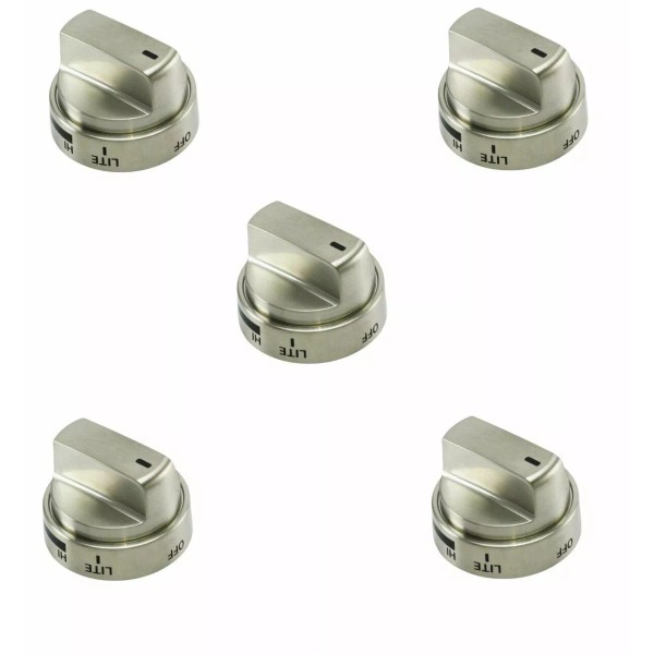 QRInnovations Burner Knob Compatible with LG Range ( 5 PCs