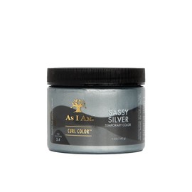 As I Am Curl Color - Sassy Silver - 6 onzas - Gel de color y rizador - Color temporal, vegano y libre de crueldad animal