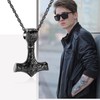 shajwo Cremation Jewelry Viking Hammer Urn Necklace for Ashes for