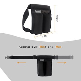 Funda de aceite de masaje, ajustable y duradera, suministros de terapeuta de masaje elegantes (2B-negro)