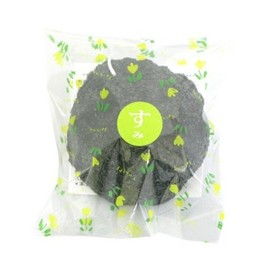 Yamamoto Farm Konjac Puff Japanese Power Charcoal N-02 Face Washing, Diameter Approx. 2.6 x Height 1.1 inches (65 x 28 mm)