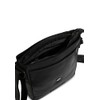 MUSTANG Unisex Shoulder Bag with Embossed Logo, black