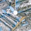 QIHANG Silver Foil Mosaic Square Lattice Background Flicker Wallpaper Gold