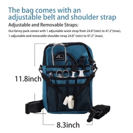 YOURUIMEI - Riñonera de enfermera para trabajo, práctica bolsa de cintura para enfermeras, riñonera para enfermeras básicas, bolsa organizadora de cinturón, Hll, Mediano, Compacto