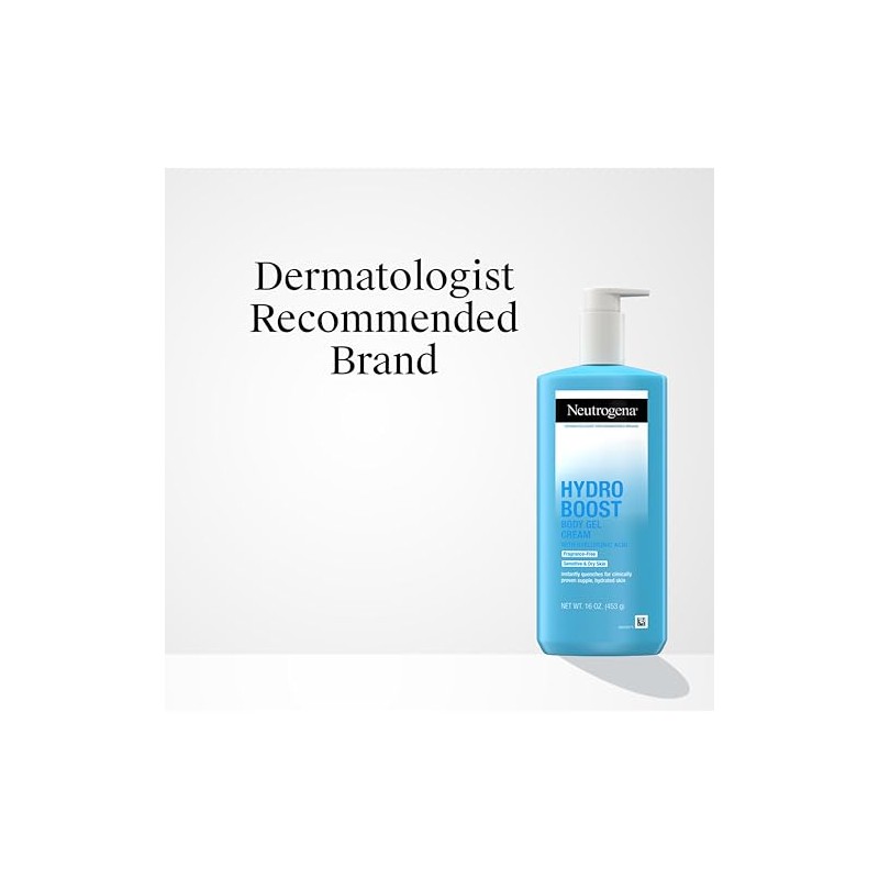 Neutrogena Hydro Boost Fragrance-free Hydrating Body Gel Cream, 16 Ounce