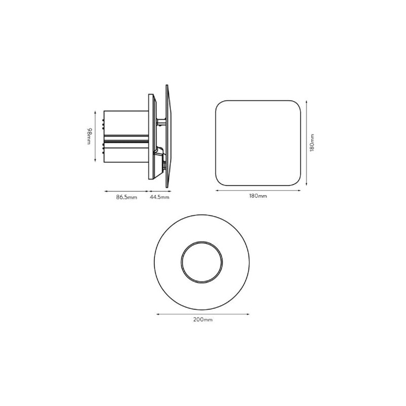 Xpelair Xpelair C4TSR Extractor Fan with Timer 4" 100mm Simply