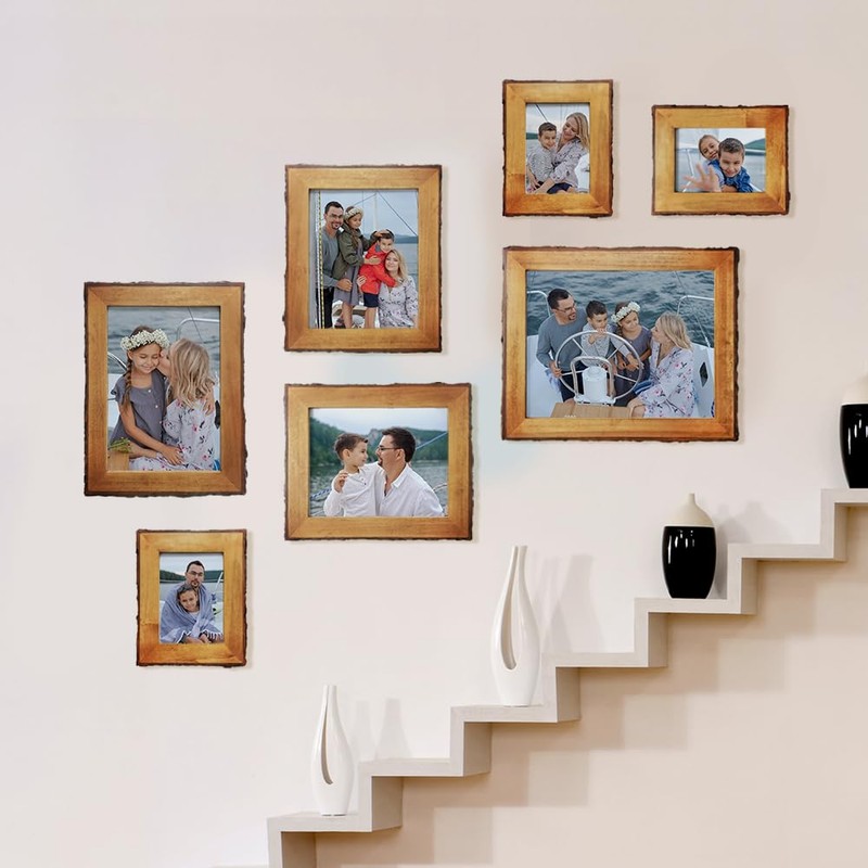 8x8 Picture Frames Wood, Rustic Square 8 x 8 Photo
