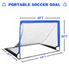 Simple Deluxe 4‘x3’ Portable Soccer Goal, Pop Up Folding Soccer