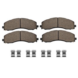 ShareZem 68461656AB 68461656AA Front Disc Brake Pad Set for Ram 2500 2019-2024, for Ram 3500 6 Cyl 6.7L Diesel, 8 Cyl 6.4L 2019-2024, 68461656AC