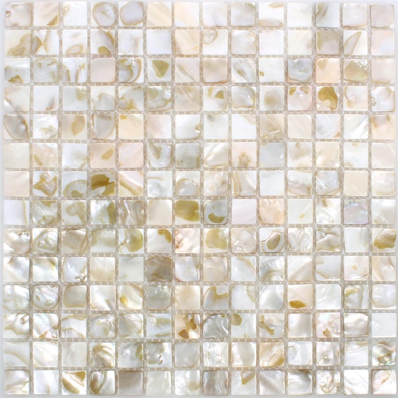 Shell Mother of Pearl Mosaic Tiles Cord Light Beige