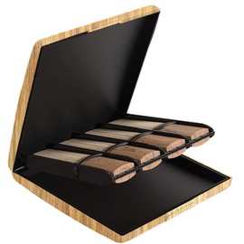 AUPHY Reeds Case for Clarinet Reeds Saxophone Reeds,Holds 8 Pieces for Multi-Instrument Reed,Wood Grain，PC Material