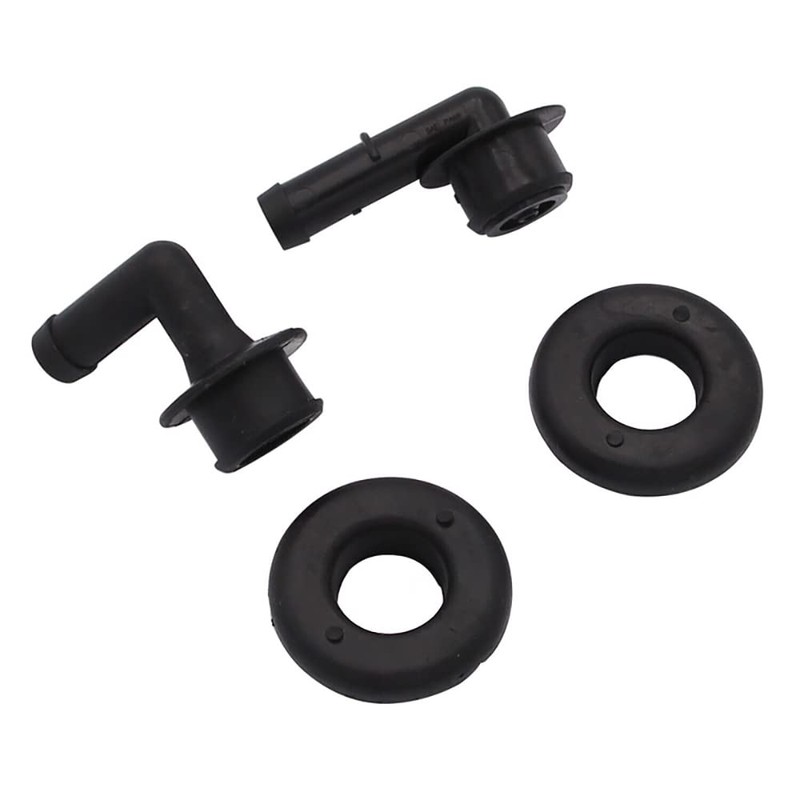 Riloer 4X PCV CCV Vent Valve Elbow & Grommet for