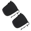 TEHAUX 2Pcs Neoprene Camera Lens Pouch Bag Flexible Drawstring Lens