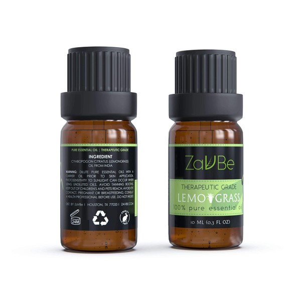 MABUA Lemon Grass Oil (Cymbopogon Flexous) 100% Pure, Natural, Therapeutic