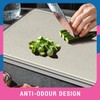 Leogony Double-Sided Titanium Chopping Board, Stainless Steel Cutting Board for