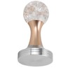 Crystal Ball Coffee Flat Tamper Stainless Steel Base Powder Hammer