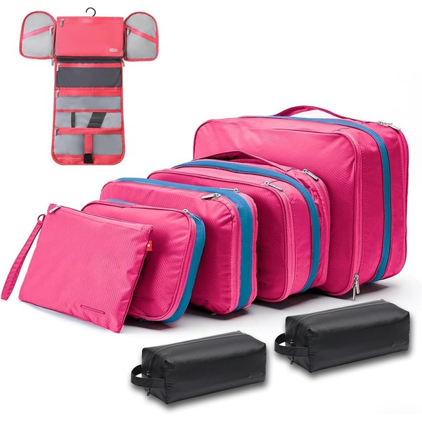 Bee Nesting BeeNesting Waterproof Compression Packing Cubes 5/6/8 sets, Large