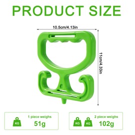 2 Pack Shopping Carry Bracket,Bracket Holder Handle,Heavy Duty Carrier Handle Holder,Prevent Fatigue,Hands Free Grocery Bracket,Widely Used In Various,for Carry Shopping Grocery Buckets
