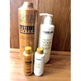 Luxliss Cysteine System Curl Softening Smoothing Keratin Treatment Formaldehyde Free