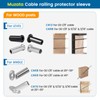 Muzata 120PCS Stainless Steel T316 Protective Sleeves Cable Railing Kit