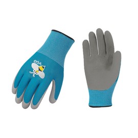 Vgo... 1 Pair Children's Gardening Gloves, Children's Yard Work Gloves, Soft Safety Rubber Gloves (RB6013-KID)