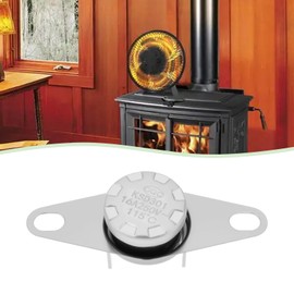 Create idea Thermal Switch Fireplace Blower Heat Activated Fan Control Switch for Energy Efficient Fireplace Blower Systems 115V-120V 15A