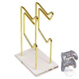 Game Controller Holder, Game Controller Holder Stand, Controller Holder Made of Metal, Gaming Controller Holder Stand, Space-Saving, Game Console Accessories, for Gamepad, Headset Placing