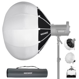 NEEWER 35"/90cm Lantern Softbox One Step Quick Release, 360° Light Diffuser with Skirt, Bowens Mount for Video Light CB60 CB100 CB150 Compatible with Aputure Light 600d Amaran 60x Godox SL60W, NS90L