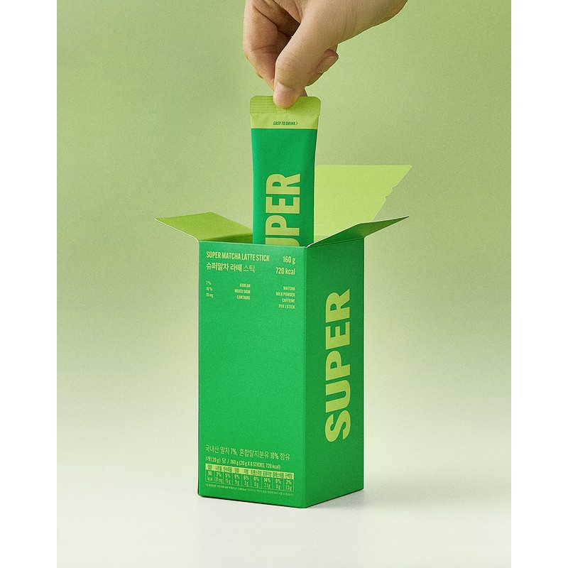 SUPER MATCHA Latte Stick 8 Sticks - SUPER MATCHA Latte