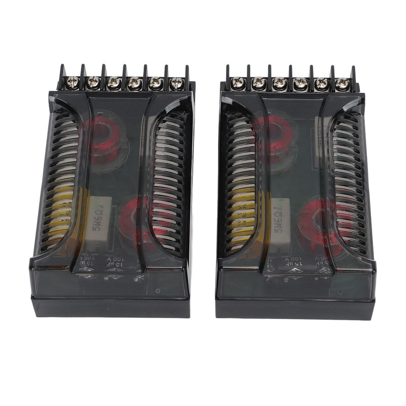 Asixxsix 2Pcs Car Audio Crossover, 300 Watts 2 Way Crossover