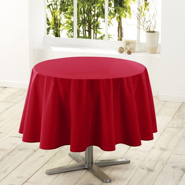 Douceur d'intérieur - 1720248, Tischdecke Runde, 180 cm, Essentiel, Polyester