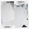 jojofuny 30pcs Plastic Slide Binders for Document Organization Transparent Book
