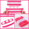 72 Pcs Bulk Striped Sweatband Set Include 24 Pcs Sweat