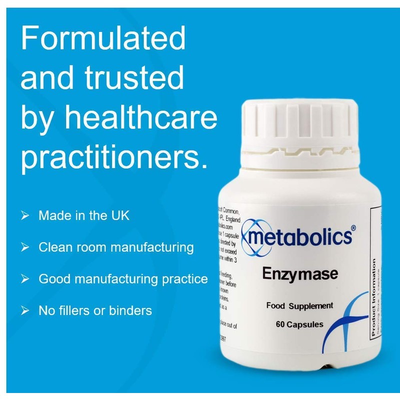 Enzymase by Metabolics | Enzyme Complex Capsules | Enzyme Blend